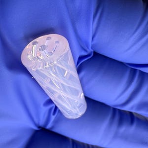 Opal Pink TAPERED Spiral Glass Filter Tip – Handmade Borosilicate Reusable Smoking Tip  Smooth  Glass Accessory Diameter 10-12 length 30mm