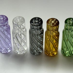 5 PACK Handmade Borosilicate Vortex Glass Tips, Reusable Filter (10x12x30mm length)