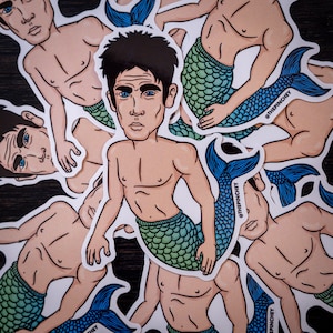 Zoolander Merman Sticker | Hand Drawn | Custom Design | Zoolander Movie | The Pinchey