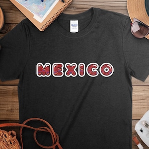 Mexico T-Shirt | Trendy Souvenir Tee for Men and Women |  Unisex Gildan Softstyle