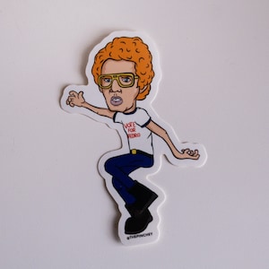 Napoleon Dynamite Sticker: Handgezeichnete Filmkunst