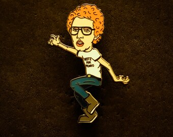 Napoleon Dynamite Enamel Pin: Hand-drawn Movie Character