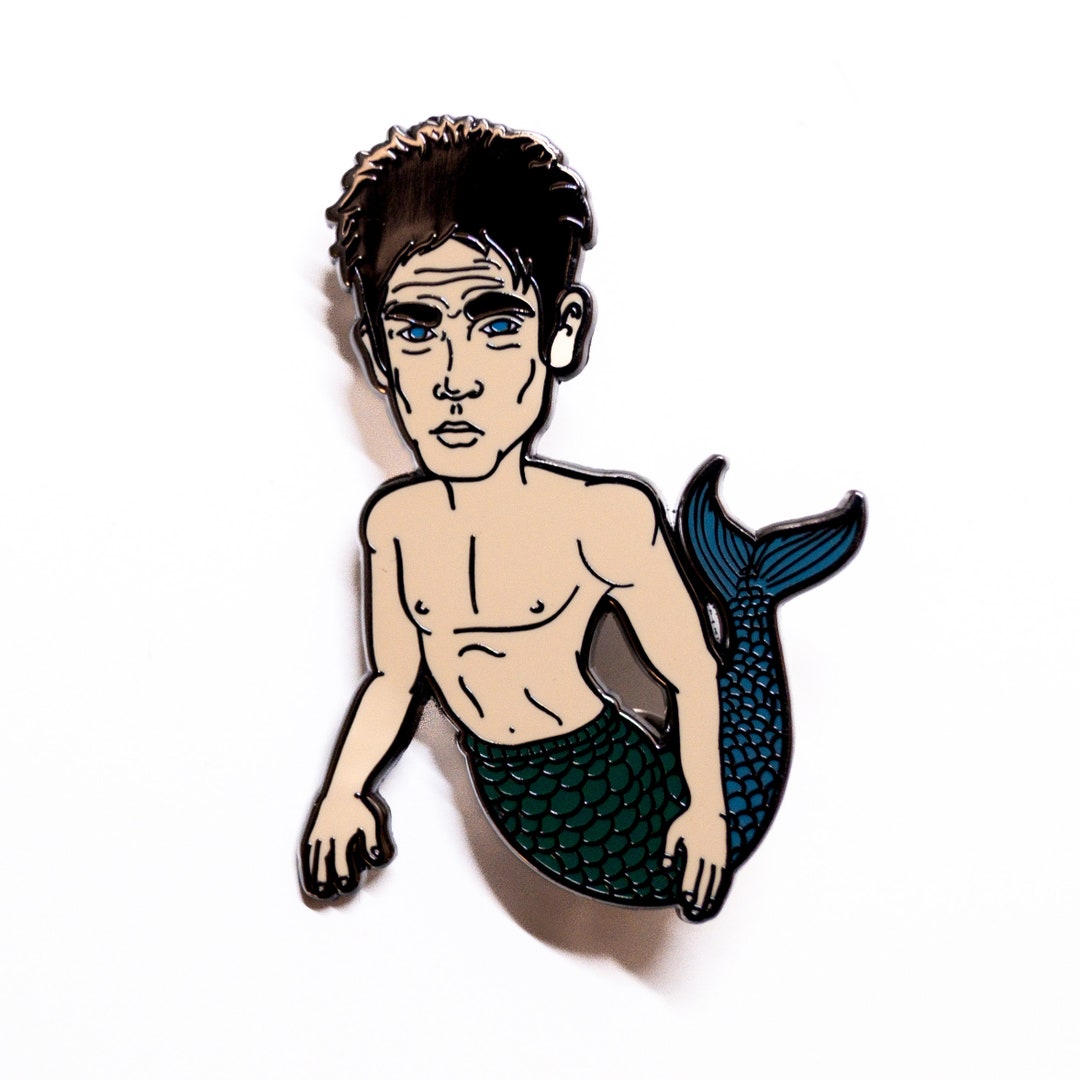 Merman Custom Zoolander Merman Enamel Pin | Hand Drawn | Custom Design | Zoolander ...