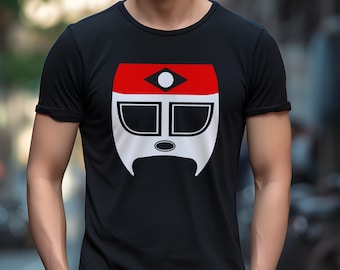 Camiseta con máscara de luchador octágono: camiseta gráfica de Lucha Libre