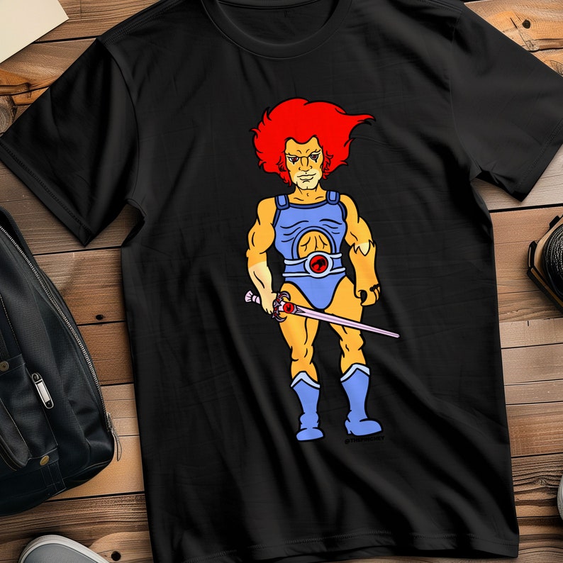 Lion-o Thundercats T-shirt Retro 80s Cartoon Hero Tee, Vintage ...