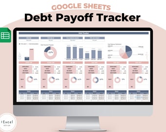 Debt Tracker Spreadsheet Google Sheets | Debt Snowball Calculator | Student Loan | House Debt Payoff Spreadsheet