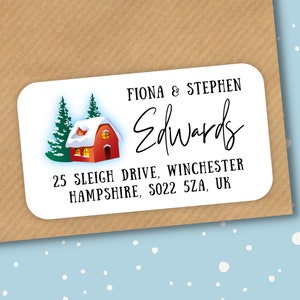 クリスマス返信用住所ラベル、クリスマス住所ステッカー、クリスマスツリー住所ラベル、クリスマスカード住所ラベル、カスタム住所ラベル