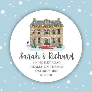 Christmas Return Address Labels, Christmas Address Sticker, Christmas Address Label, Christmas Card Address Label, Custom Address Label