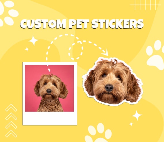 Custom Pet Sticker, Personalised Pet Sticker, Custom Dog Sticker, Custom Cat Sticker, Pet Stickers, Pet Photo Sticker, Pet Sticker Custom