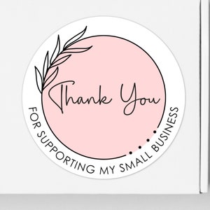 Thank You For Supporting My Small Business Stickers, Small Business Stickers, Thank You Stickers, Packaging Stickers, Business Stickers