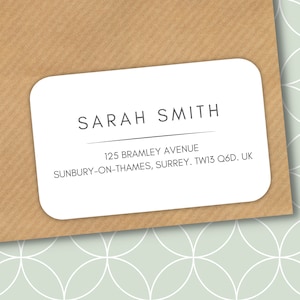 Etiquette d'adresse personnalisée, Etiquette d'adresse minimaliste, Autocollant d'adresse d'invitation, Etiquette d'adresse de retour, Etiquette d'adresse pour nouvelle maison