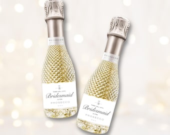 Mini Prosecco Labels, Pairs Well With Bridesmaid Duties, Mini Prosecco Bottle Label, Mini Prosecco Sticker, Pairs Well With, Prosecco Label