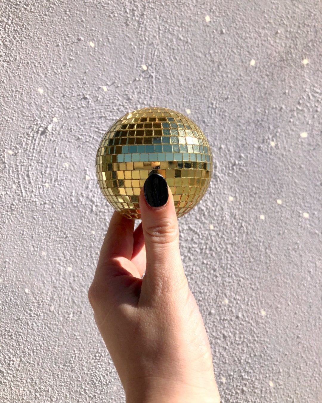 3 Gold Tabletop Disco Ball Medium Disco Ball, Tabletop Centerpiece