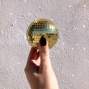 gold disco mushroom disco ball ✨