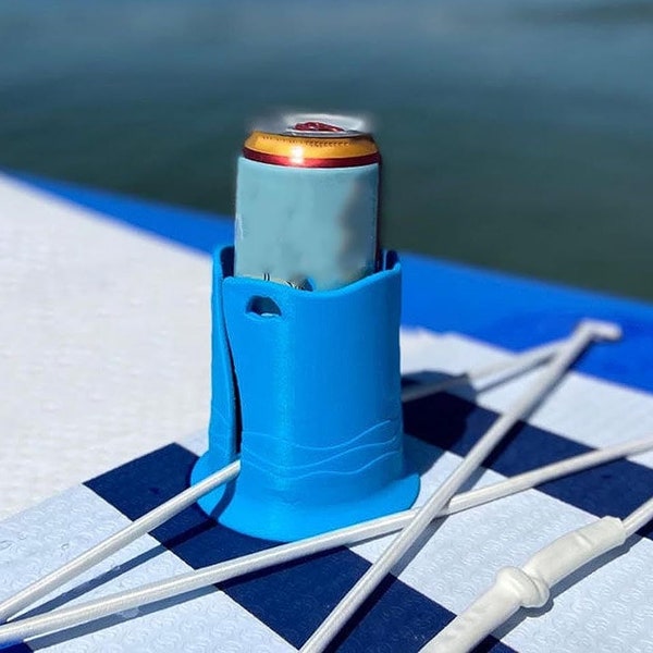 Kayak Pulp Board Cruiser Drink Holder Cup Holder, Paddleboard Drink Holder - Regular and Skinny Cans, Gifts for Him