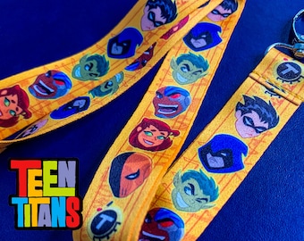 Teen Titans Cartoon Character Lanyard