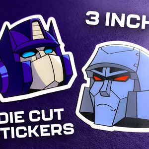 Transformers - Optimus Prime and Megatron | Die Cut Stickers