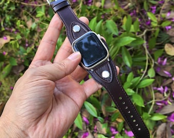 Apple Watch Band,Apple Watch Strap Leather, Apple Watch Cuff Band,38mm 40mm 41mm 42mm 44mm 45mm 49MM-iWatch 10 9 8 7 6 5 4 3 2 1 ULTRA