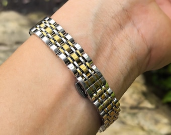 Slim Stainless Steel Apple Watch Band, Silver Metal Apple Bands Women, Iwatch Bracelet Gift