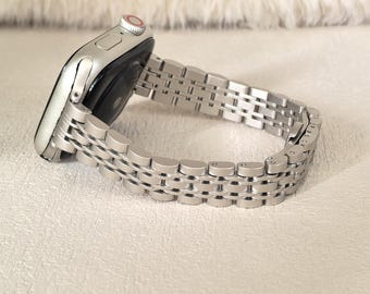 Smalt rostfritt stålarmband för Apple Watch, eleganta metallarmband för Apple, armband för iPhone 38 mm-49 mm