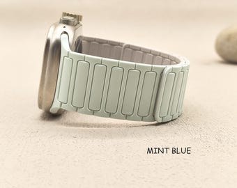 Strong Magnetic,Apple Watch Band,Silicone Apple Band,Apple Watch Strap,38mm 40mm 41mm 42mm 44mm 45mm 46mm 49mm, iWatch 1-10 SE Ultra