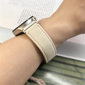 Magnetische leren horlogeband voor Samsung Galaxy Watch 9/8/7/6/5/4/FE/Active/Gear, smartwatchband voor dames en heren.