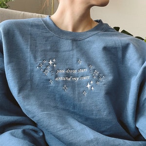 you drew stars embroidered crewneck