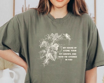 The House of Stone Comfort Colors Shirt for Women Ivy T-Shirt Vintage Illustration Tee