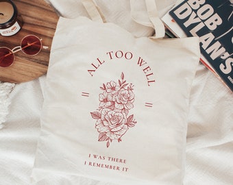 All Too Well Canvas Tote Bag