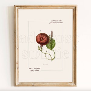 the legacy vintage floral print, DIGITAL printable wall art, Dorm Room Wall Art Cute Apartment Decor
