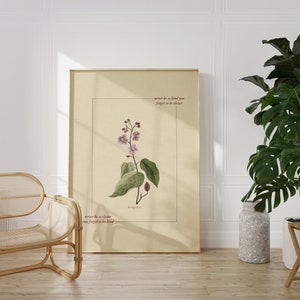 never be so kind Vintage Floral Print, DIGITAL printable wall art , Dorm Room Wall Art Cute Apartment Decor