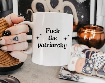 Taza "F el Patriarcado": Regalo feminista divertido