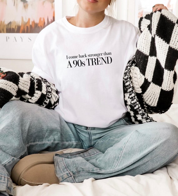 90s Trend T-Shirt Bella Canvas Shirt for Women 90s Font Shirt Willow T-Shirt Minimal Typography Tee