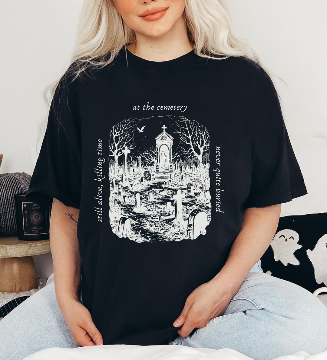 The Never Quite Buried Comfort Colors T-shirt Spooky Halloween