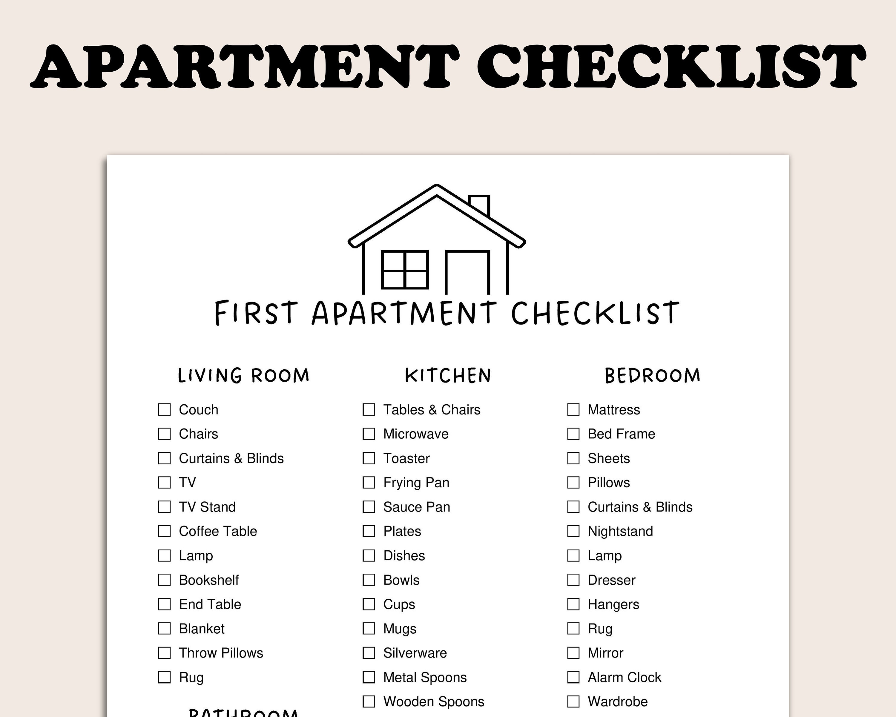 First Time Apartment List 