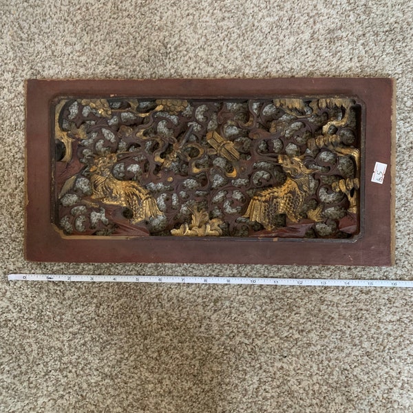 Antique Wood Carving Etsy