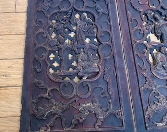 Antique Wood Carving Two (handmade) - Etsy