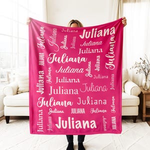 Personalized Name Blanket, Blanket with Name, Blanket Gift, Baby Blanket, Kids Blanket, Personalized Gift, Fleece,Sherpa,Minky Blanket