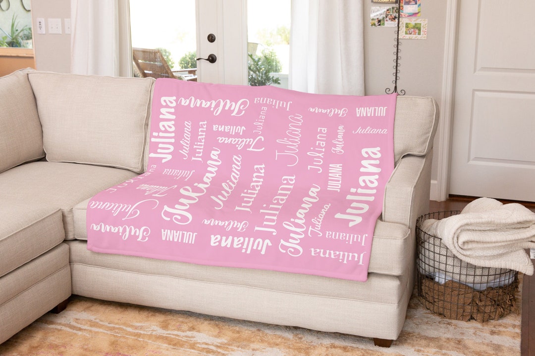 Personalized name blanket blanket with name blanket gift baby