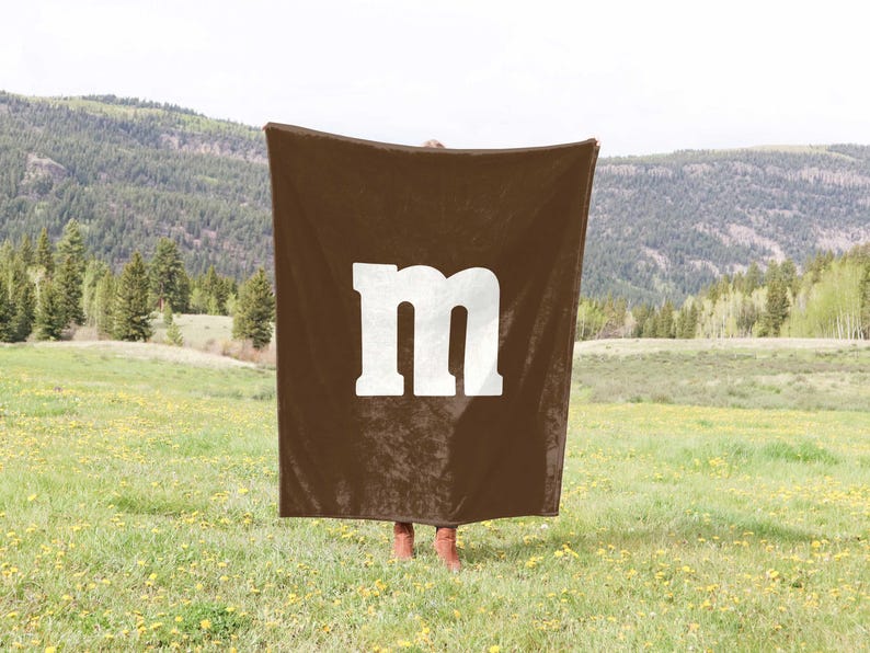 M&m's Themed Blanket Fun and Colorful Throw Perfect Gift for Candy