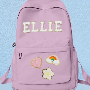 Sac à dos et sac à lunch personnalisés, Sac d'école avec prénom personnalisé, Sac à lunch avec prénom personnalisé, Rentrée des classes, Prénom brodé