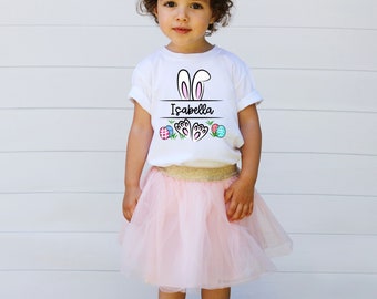 Personalized Easter Toddler Tee, Easter Bunny Shirt, Toddler Shirts, Custom Shirt for Easter, Cute Easter shirts for Toddlers