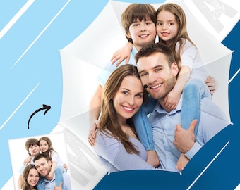 Custom Photo Umbrella: Personalized Family Gift, Wedding Accessory