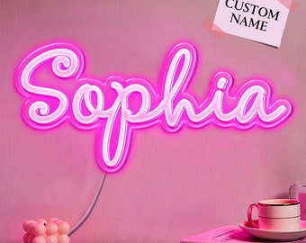 Personalized Name Neon Sign, Custom Home Wall Decor, Neon Light Sign, Birthday Party Gift, Office Decor, Bedroom Decor, USB Interface