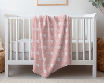 Custom Name Velveteen Plush Blanket for Babies and Kids, Personalized Blanket for Babies, Personalized Blankets for Kids