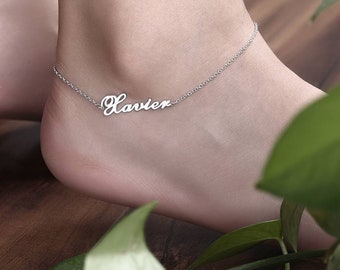 Custom Name Anklet, Stainless Steel, Personalized Jewelry, Birthday Gift, Anniversary Gift, Gift for Women, Christmas gift