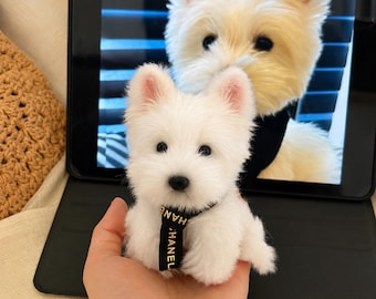 Custom Long-Pile Plush Pet Charm: Handmade from Photo Accessory