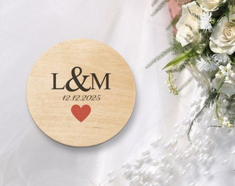 Custom Magnetic Wooden Bottle Opener, Personalized Bottle Opener, Wedding Memento, Wedding Keepsake, Wedding Favours for Guests
