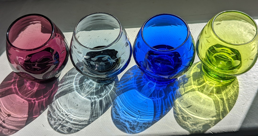 Vintage Shot Glasses/cordial Glasses MCM 1950's Etsy