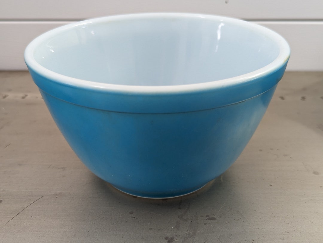 Pyrex Primary Color Blue Nesting Bowl 1/12 Pint Etsy